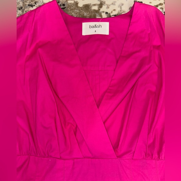 ba&sh  Fuchsia Broadway Dress Size 3 - Picture 3 of 5